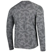 Men's MSX by Michael Strahan Black Minnesota Vikings Performance Camo Long Sleeve T-Shirt