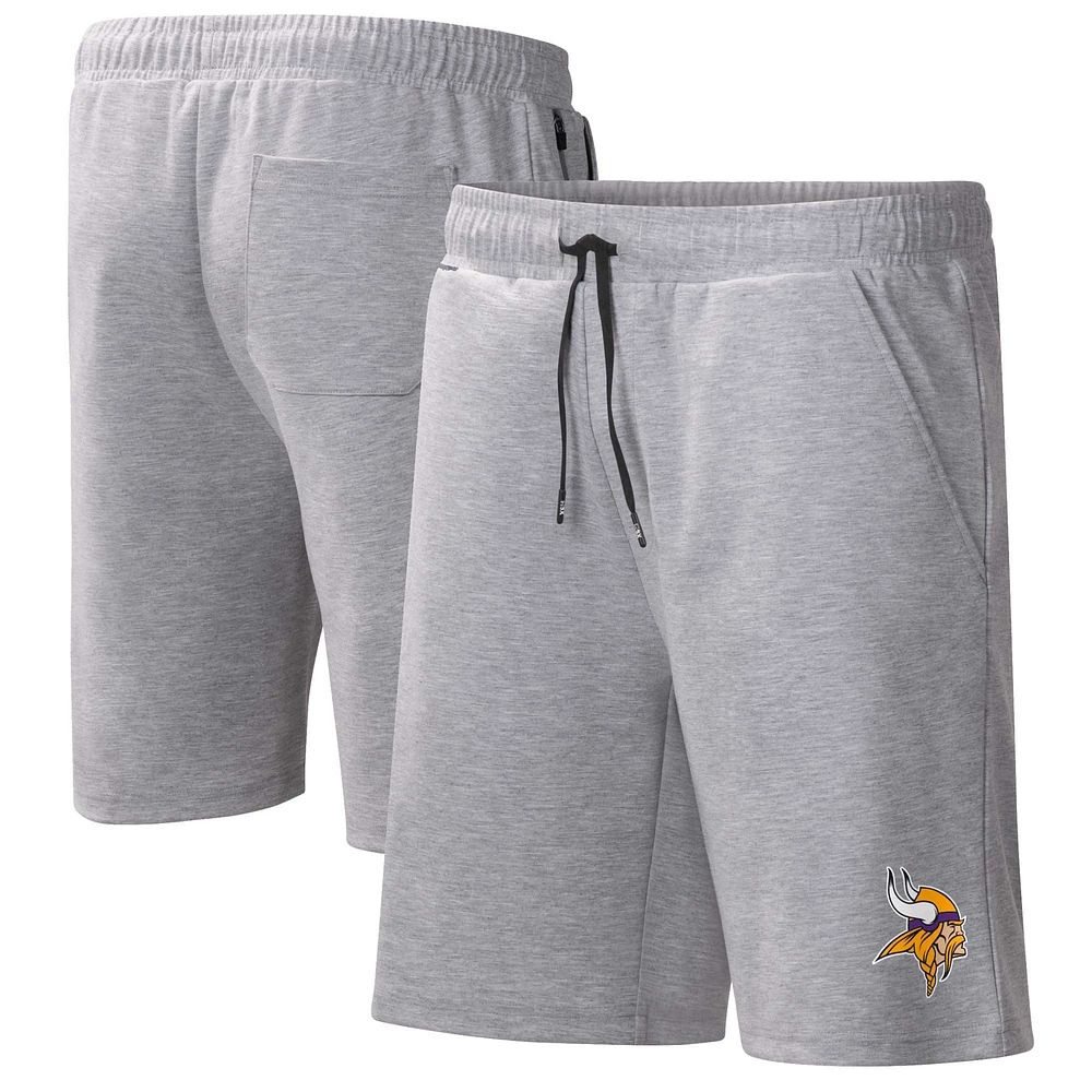 Men's MSX by Michael Strahan Heather Gray Minnesota Vikings Trainer Shorts