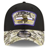 Men's New Era Black/Camo Minnesota Vikings 2021 Salute To Service