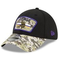 Men's New Era Black/Camo Minnesota Vikings 2021 Salute To Service