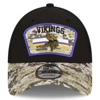 Men's New Era Black/Camo Minnesota Vikings 2021 Salute To Service