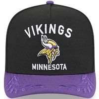 Men's New Era Black/Purple Minnesota Vikings 2025 NFL Draft 9FIFTY A-Frame Snapback Hat
