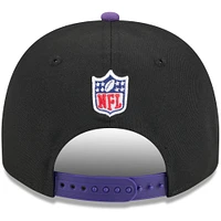 Men's New Era Black/Purple Minnesota Vikings 2025 NFL Draft 9FIFTY A-Frame Snapback Hat