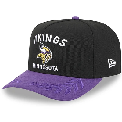 Men's New Era Black/Purple Minnesota Vikings 2025 NFL Draft 9FIFTY A-Frame Snapback Hat