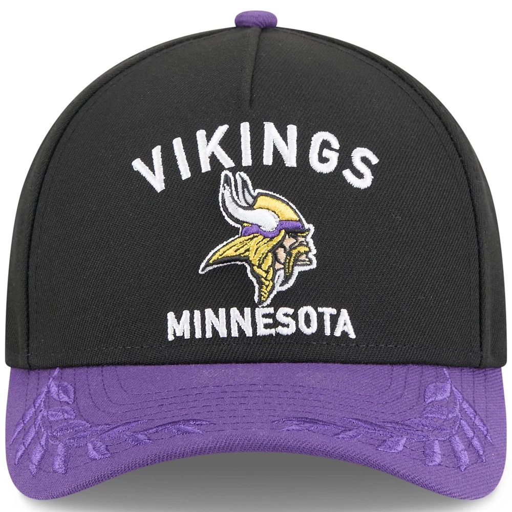 Men's New Era /Purple Minnesota Vikings 2025 NFL Draft 9FORTY M-Crown A-Frame Adjustable Hat