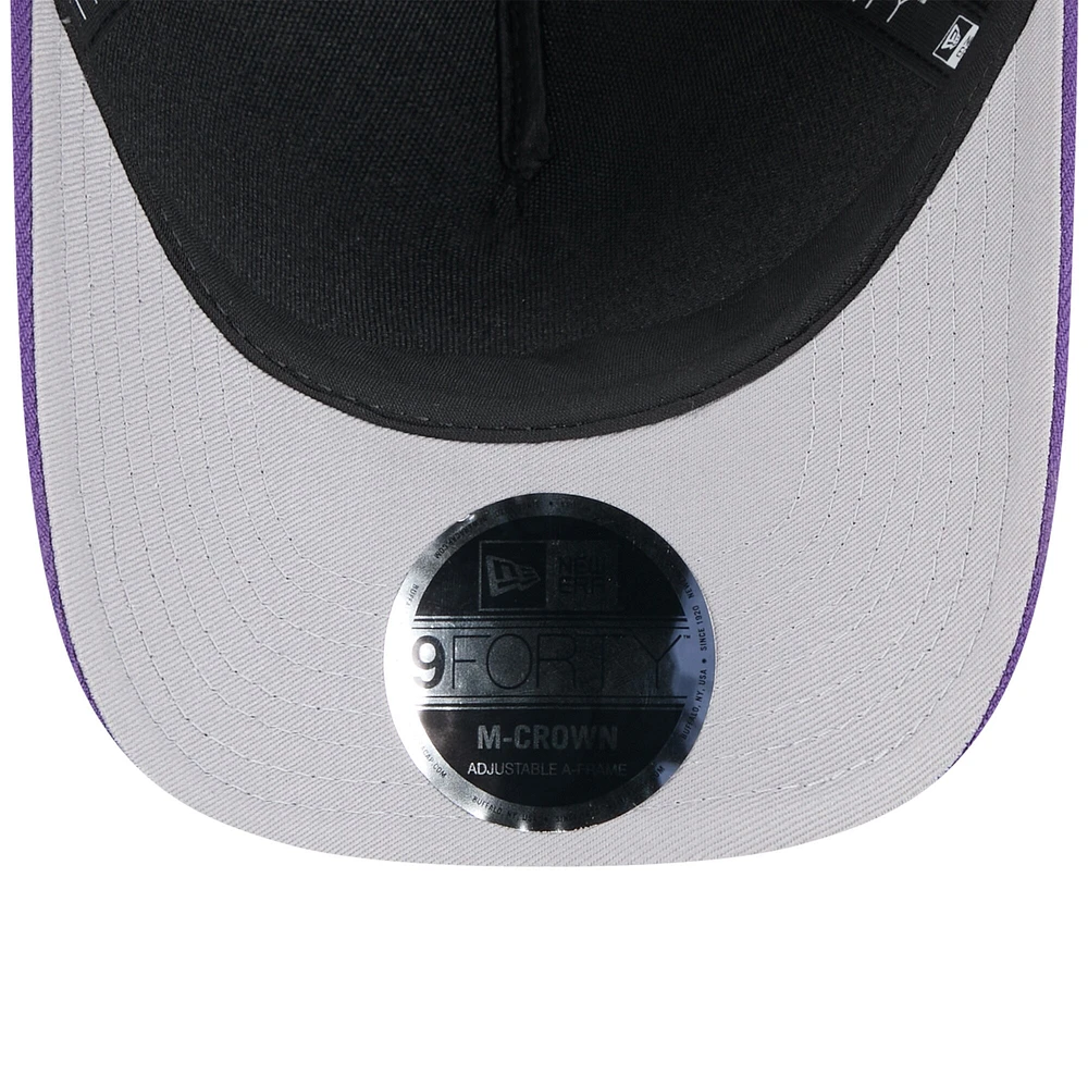 Men's New Era /Purple Minnesota Vikings 2025 NFL Draft 9FORTY M-Crown A-Frame Adjustable Hat