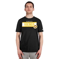 Men's New Era  Black Minnesota Vikings 3rd Down High Density Print T-Shirt