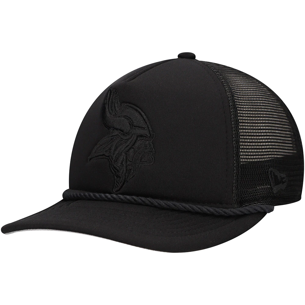 Casquette ajustable de golf Active Tone Minnesota Vikings New Era noire pour homme