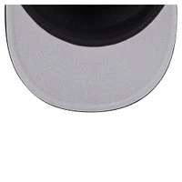 Men's New Era Black Minnesota Vikings Adventure Canvas Split Panel 9FIFTY Snapback Hat