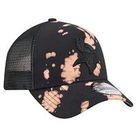 Casquette ajustable New Era noire Minnesota Vikings A-Frame 9FORTY pour homme