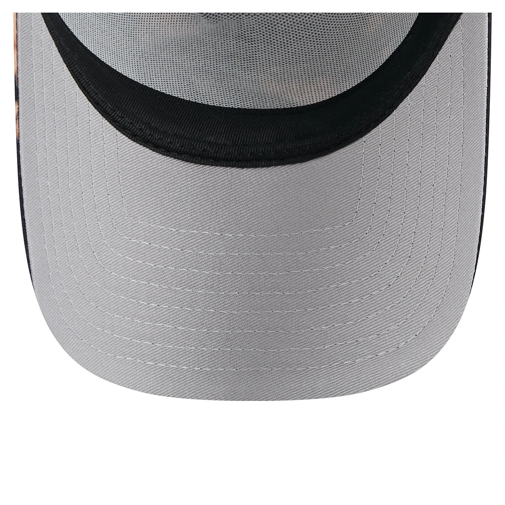 Casquette ajustable New Era noire Minnesota Vikings A-Frame 9FORTY pour homme
