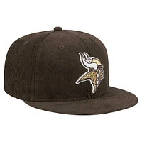 Casquette ajustée 59FIFTY Choco Cord des Vikings du Minnesota de New Era pour homme