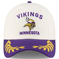 Men's New Era  Cream/Purple Minnesota Vikings 2025 NFL Draft 39THIRTY Flex Hat