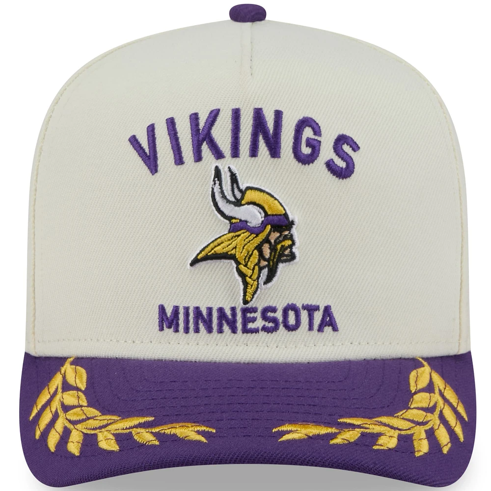Men's New Era /Purple Minnesota Vikings 2025 NFL Draft A-Frame 9FIFTY Snapback Hat