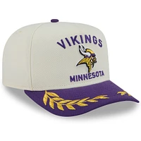 Men's New Era /Purple Minnesota Vikings 2025 NFL Draft A-Frame 9FIFTY Snapback Hat