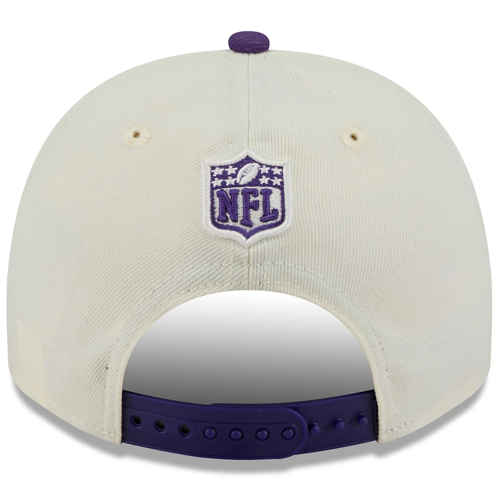 Men's New Era /Purple Minnesota Vikings 2025 NFL Draft A-Frame 9FIFTY Snapback Hat