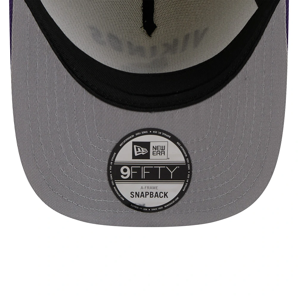 Men's New Era /Purple Minnesota Vikings 2025 NFL Draft A-Frame 9FIFTY Snapback Hat