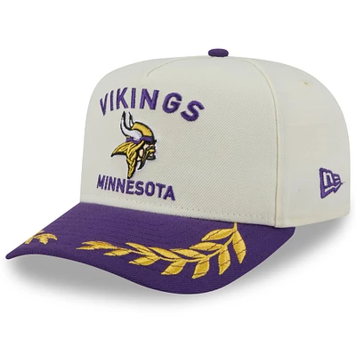 Men's New Era /Purple Minnesota Vikings 2025 NFL Draft A-Frame 9FIFTY Snapback Hat