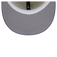 Casquette ajustée Main 59FIFTY des Vikings du Minnesota New Era pour homme, crème/violet