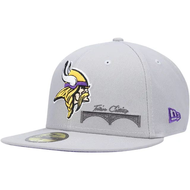 New Era Men's Black/Camo Minnesota Vikings 2021 Salute to Service 39THIRTY Flex Hat