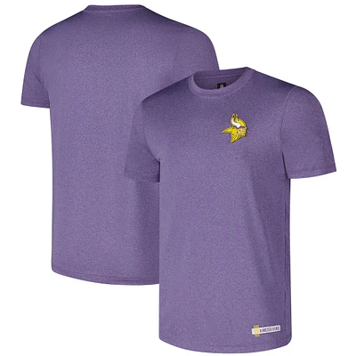 T-shirt New Era pour homme violet chiné Minnesota Vikings 2024 NFL Training Camp