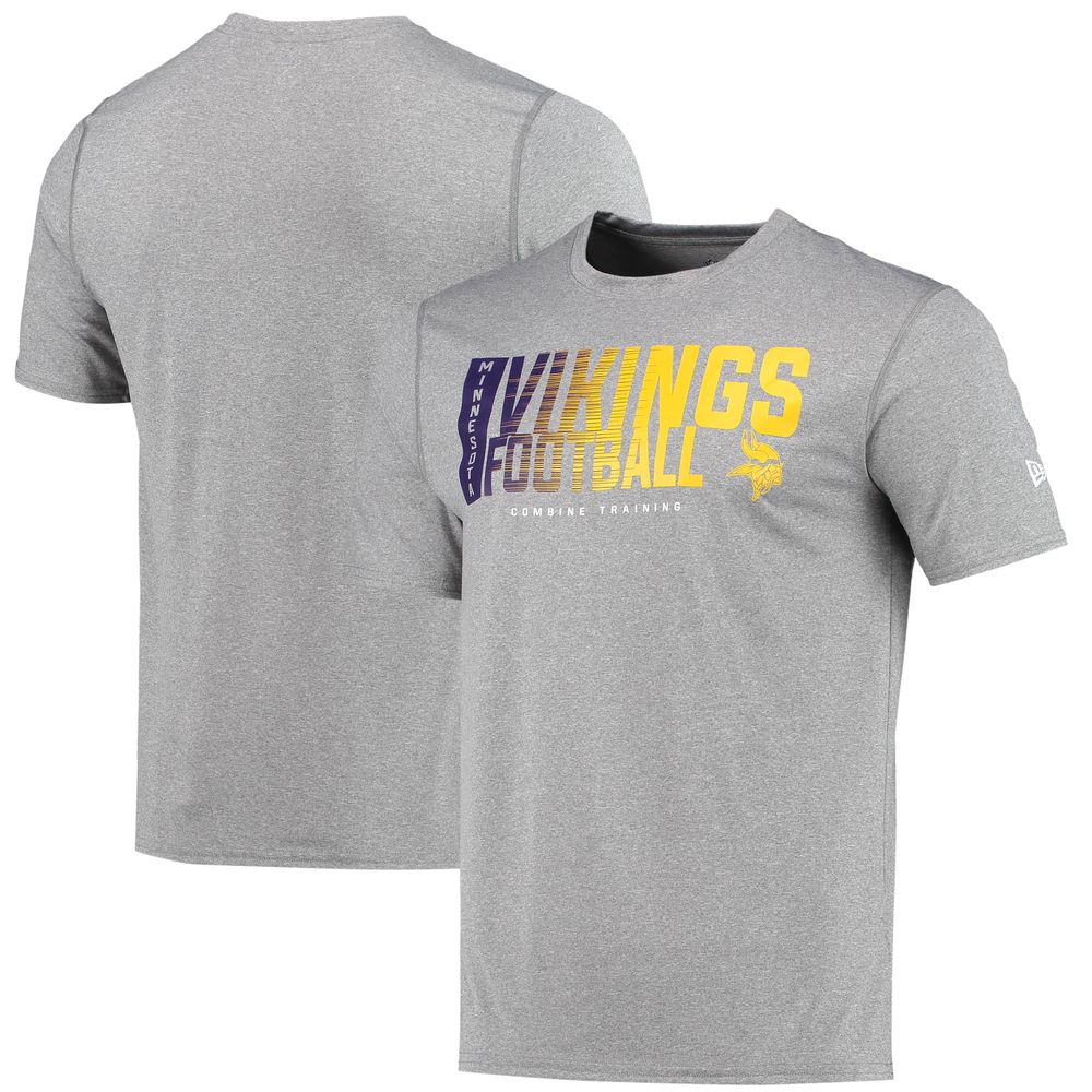 New Era Men's New Era Heathered Gray Minnesota Vikings Combine