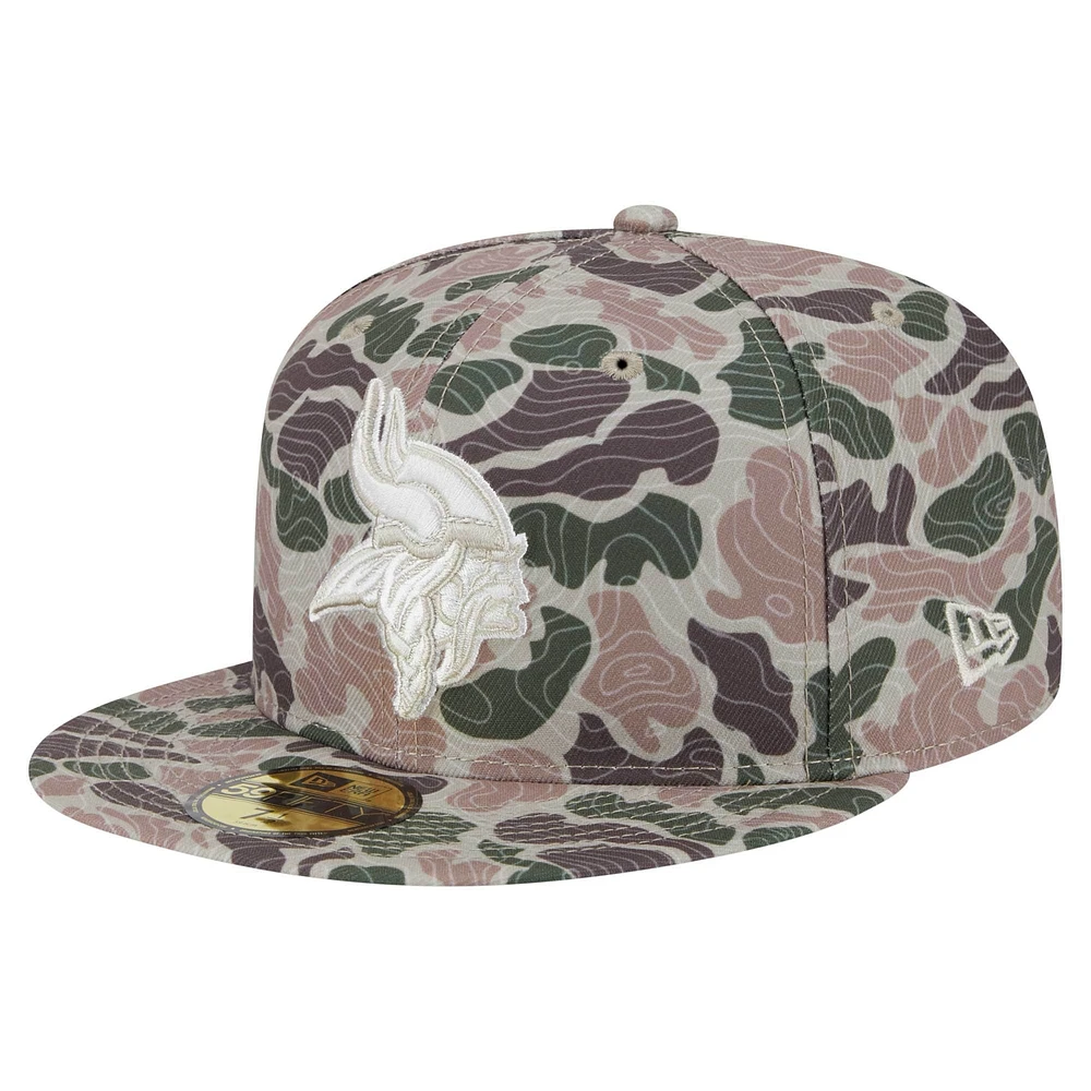 Men's New Era  Minnesota Vikings Geo Camo 59FIFTY Fitted Hat