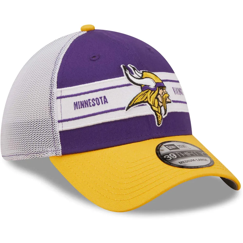 Men's New Era Purple/Gold Minnesota Vikings Team Banded 39THIRTY - Flex Hat