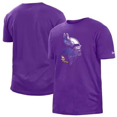 Men's New Era Black Minnesota Vikings Tie-Dye Long Sleeve T-Shirt