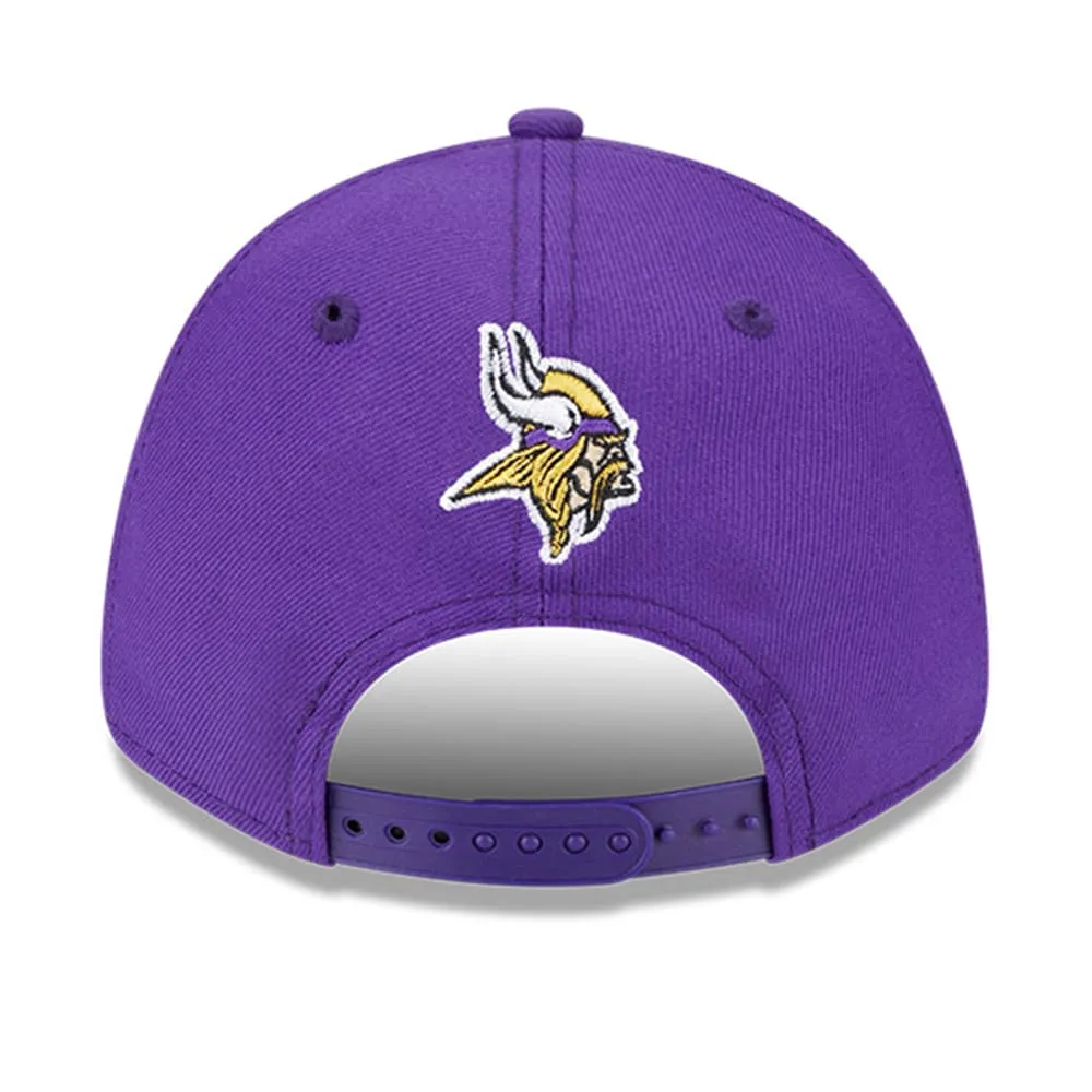 New Era Curved Brim 9FORTY The League Minnesota Vikings NFL Purple  Adjustable Cap: