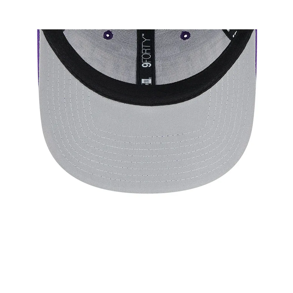 New Era Curved Brim 9FORTY The League Minnesota Vikings NFL Purple  Adjustable Cap: