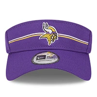 Visière ajustable du camp d'entraînement NFL 2023 Minnesota Vikings New Era pour homme, violette