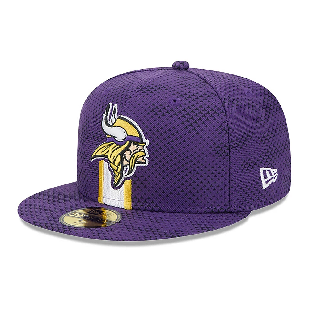 Casquette ajustée 59FIFTY violette des Minnesota Vikings 2024 Sideline New Era pour hommes