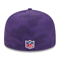 Casquette ajustée 59FIFTY violette des Minnesota Vikings 2024 Sideline New Era pour hommes