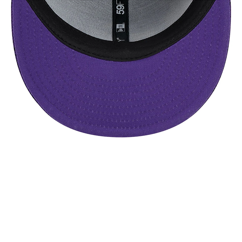 Casquette ajustée 59FIFTY violette des Minnesota Vikings 2024 Sideline New Era pour hommes