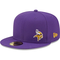 Casquette ajustée 59FIFTY Flawless Minnesota Vikings pour homme New Era violette