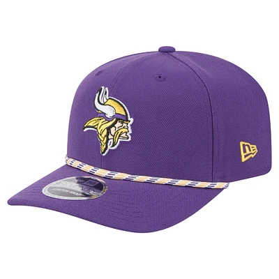 Casquette extensible à boutons-pression New Era 9SEVENTY pour homme, motif Gameday des Vikings du Minnesota, violet