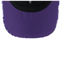 Casquette camionneur ajustable Hula 9SEVENTY violette New Era pour homme des Minnesota Vikings