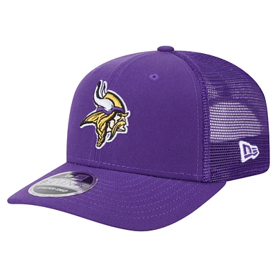 Men's New Era Purple Minnesota Vikings Main Trucker 9SEVENTY Stretch-Snap Hat