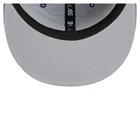 Men's New Era Purple Minnesota Vikings  Script Sided 59FIFTY Fitted Hat