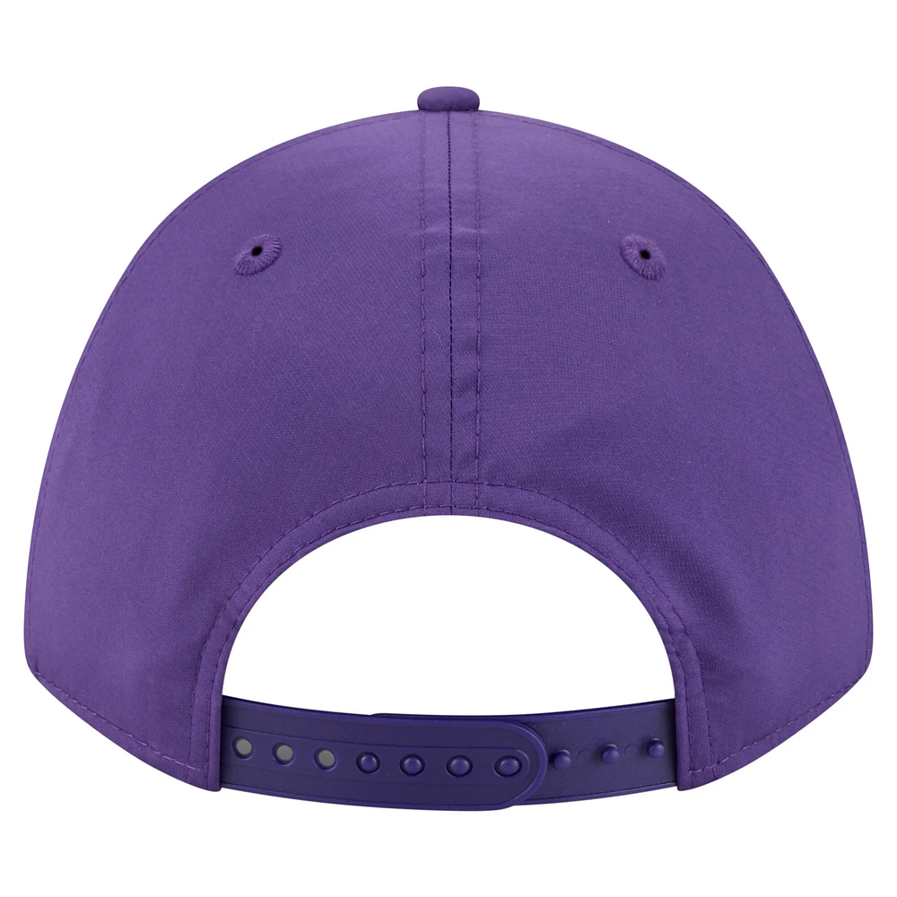 Casquette ajustable New Era blanche/violette pour homme, style A-Frame, style Adventure Gradient 9FORTY M-Crown, Vikings du Minnesota