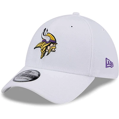 Casquette flexible principale 39THIRTY des Minnesota Vikings New Era pour hommes, blanche