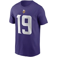 Men's Nike Adam Thielen Purple Minnesota Vikings Name & Number T-Shirt