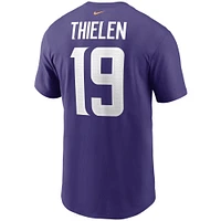 Men's Nike Adam Thielen Purple Minnesota Vikings Name & Number T-Shirt