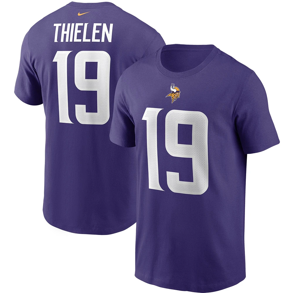 Men's Nike Adam Thielen Purple Minnesota Vikings Name & Number T-Shirt