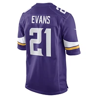 Men's Nike Akayleb Evans Purple Minnesota Vikings Game Player Jersey