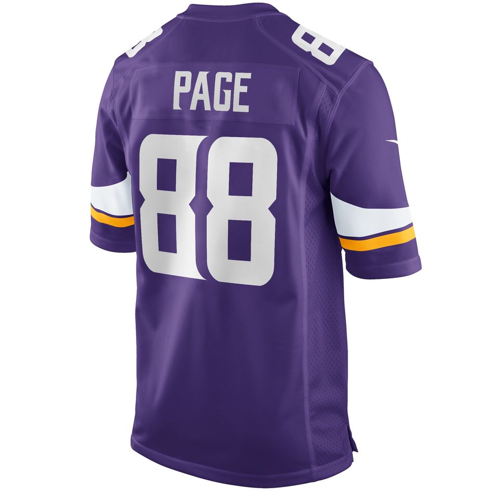 Men's Nike Alan Page Purple Minnesota Vikings Game Retired Player Jersey