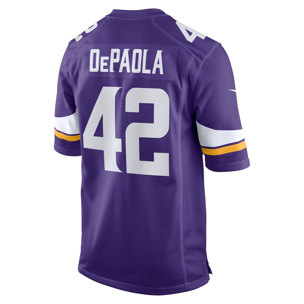 Men's Nike Andrew DePaola Purple Minnesota Vikings Game Jersey