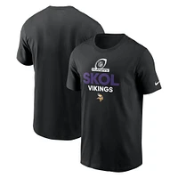 T-shirt Nike noir pour homme Minnesota Vikings 2024 NFL Playoffs