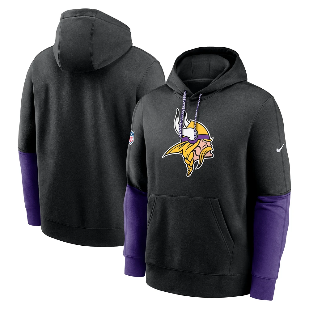 Men's Nike Minnesota Vikings 2024 Sideline Club Pullover Hoodie